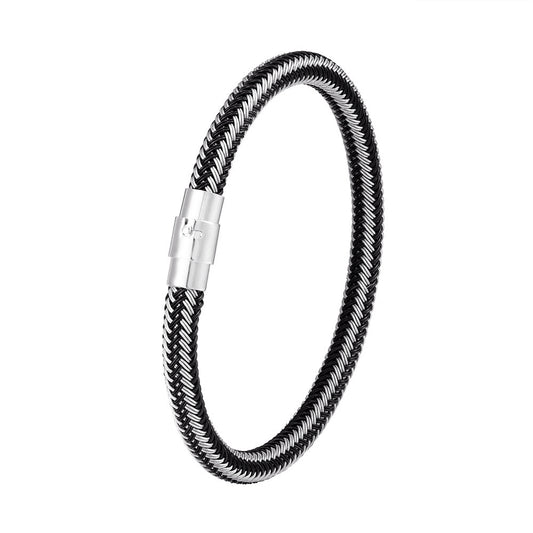 Men's Charm Titanium Steel Wire Bracelet Magnet Socket