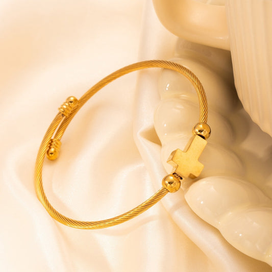 Titanium Retro With Opening Adjustable Bracelet