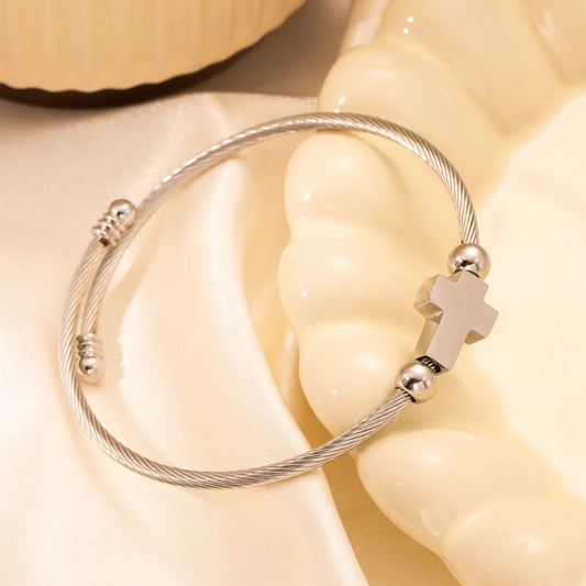 Titanium Retro With Opening Adjustable Bracelet