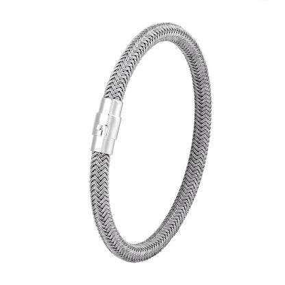 Men's Charm Titanium Steel Wire Bracelet Magnet Socket