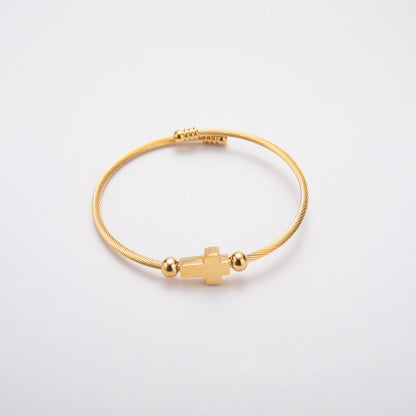 Titanium Retro With Opening Adjustable Bracelet