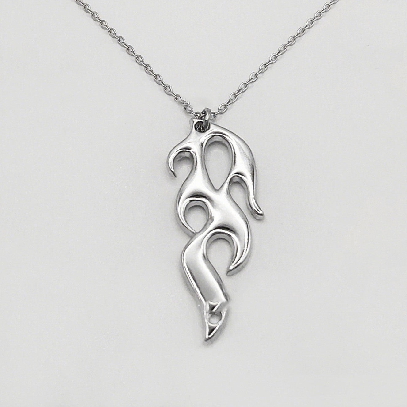 Punk Domineering Fire Element Necklace Hip Hop