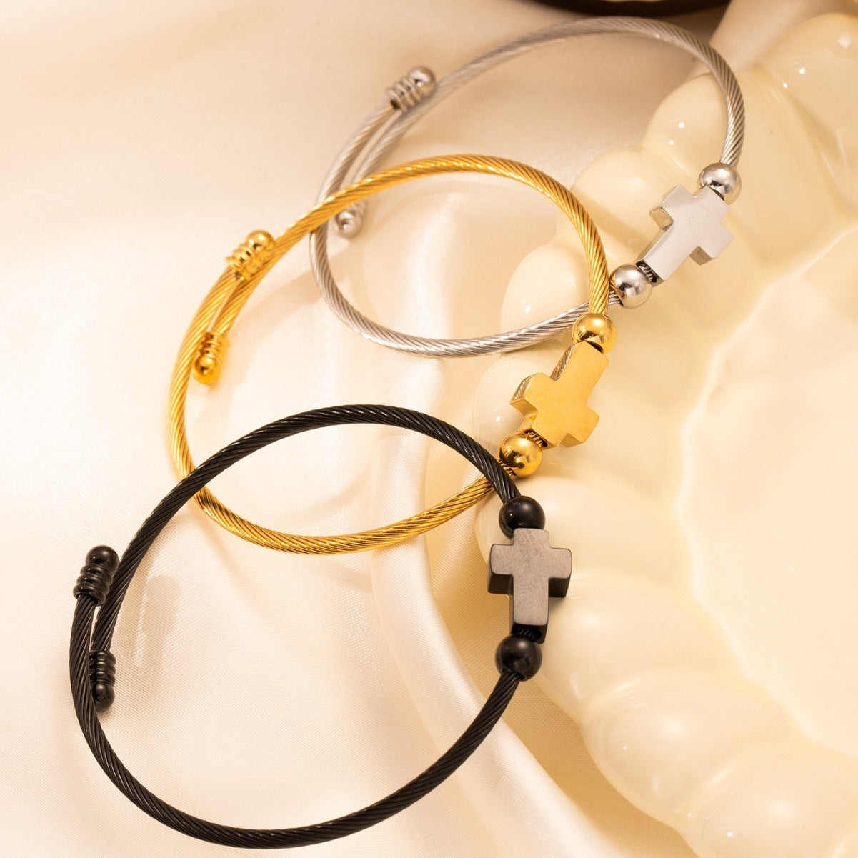 Titanium Retro With Opening Adjustable Bracelet