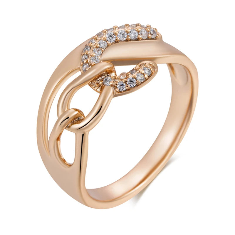 Elegant High Sense Hollow Zircon Vintage Ring