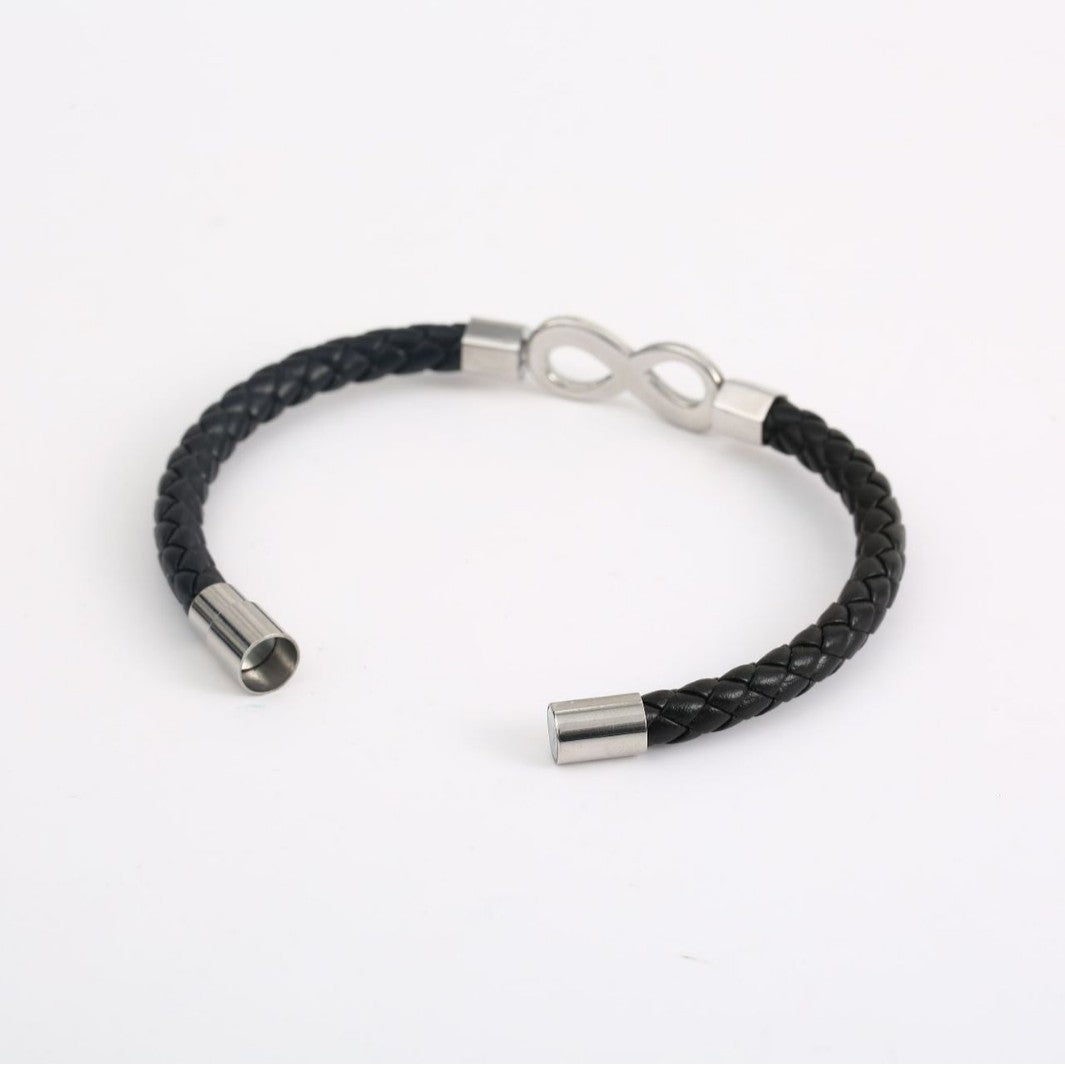 Bracelet 8 Words Infinite Symbol Stainless Steel