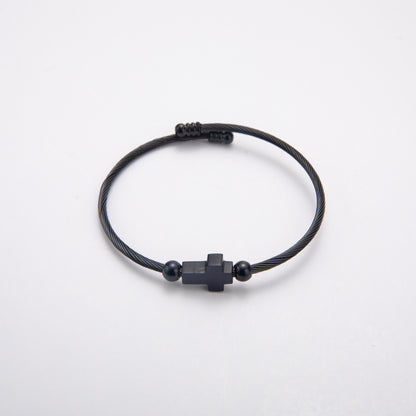 Titanium Retro With Opening Adjustable Bracelet